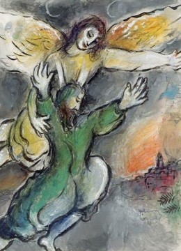 Moise blesses the children of Israel contemporary Marc Chagall Oil Paintings